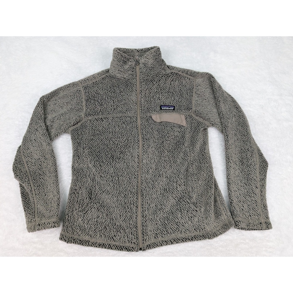 Patagonia Full Zip Sherpa Jacket Women's M Small Pile Gray 25475F8